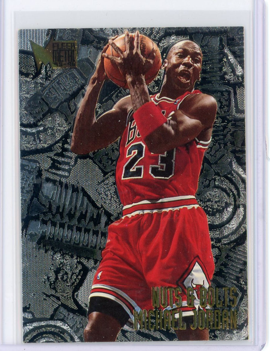 Michael Jordan 1996 Fleer Metal Nuts & Bolts – Piece Of The Game