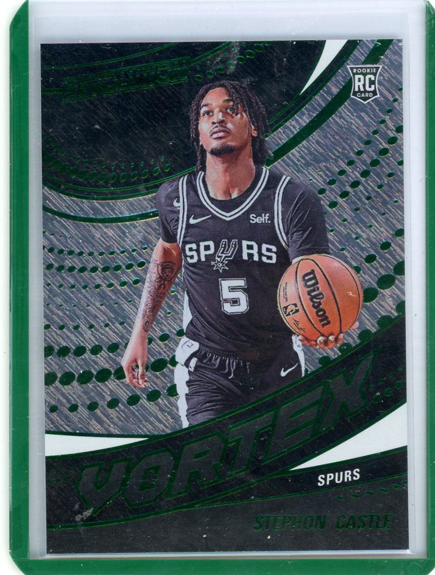 Stephon Castle 2024 Panini Revolution Vortex green rookie card #'d 42/99