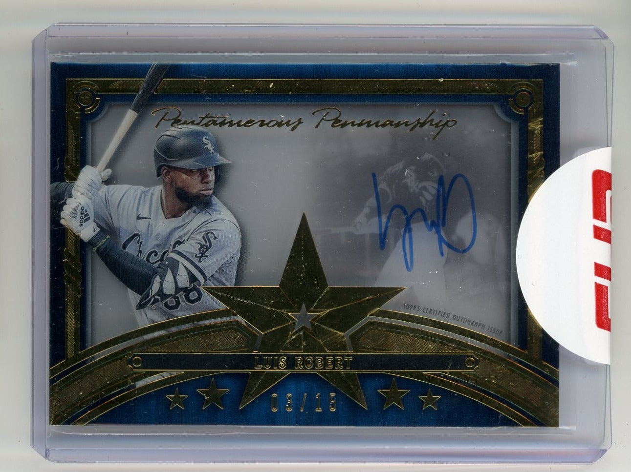 Luis Robert 2022 Topps Five Star Pentamerous Penmanship 3/15 #PPLR