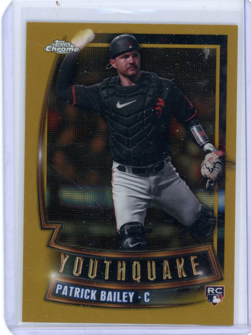 Patrick Bailey 2023 Topps Chrome Update Youthquake Gold /50