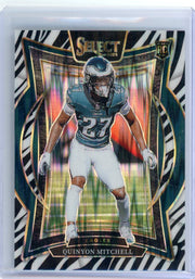 Quinyon Mitchell 2024 Panini Select Concourse Zebra Shock Prizm RC