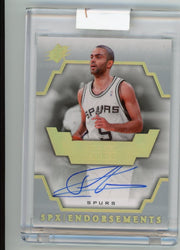 Tony Parker 2007-08 SPx Endorsements Autograph