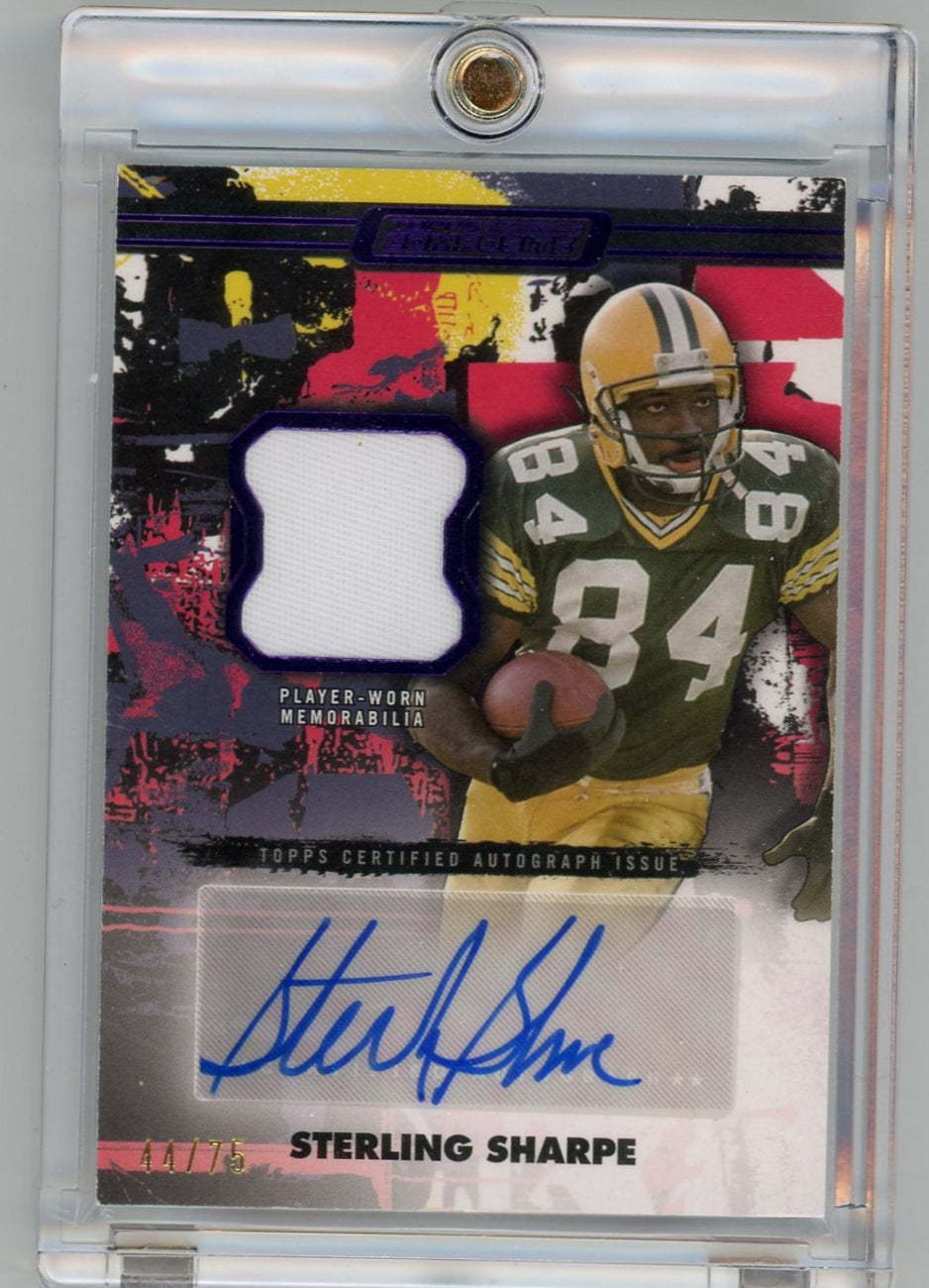 Sterling Sharpe 2024 Topps Composite Patch Autograph #'d 44/75
