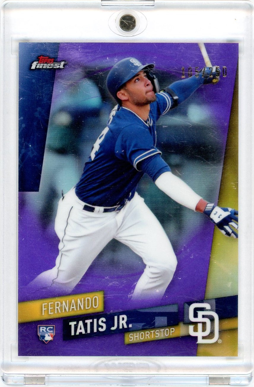Fernando Tatis 2019 Topps Finest Purple Refractor RC #'d 105/250
