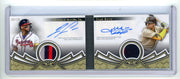 Soto / Acuna Jr. 2023 Topps Tier 1 Dual Autograph Relic Book Card #'d 06/10