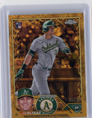 JJ Bleday 2023 Topps Chrome Gilded lava rookie card #'d 04/10