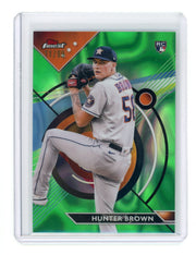 Hunter Brown 2023 Finest Green Lava Refractor #'d 11/99 RC