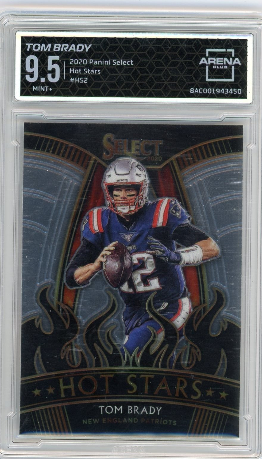 Tom Brady 2020 Panini Select Hot Stars #HS2 ARENA 9.5