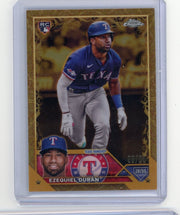 Ezequiel Duran 2023 Topps Chrome Gilded rookie card #'d 56/99