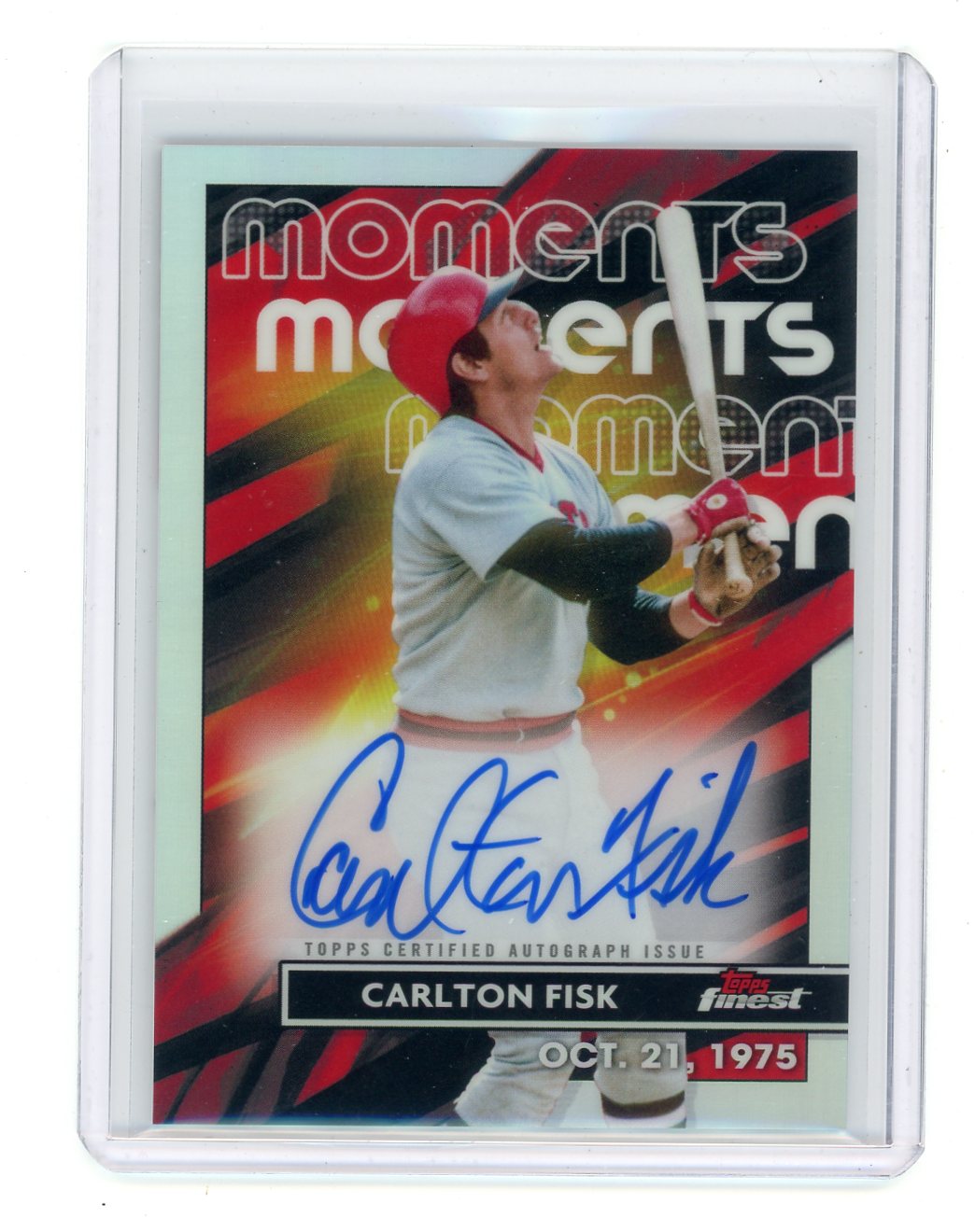 Carlton Fisk 2023 Finest MOMENTS Autograph