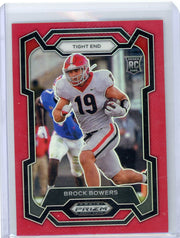 Brock Bowers 2024 Panini Prizm Draft Picks RC Red Prizm #'d 112/299