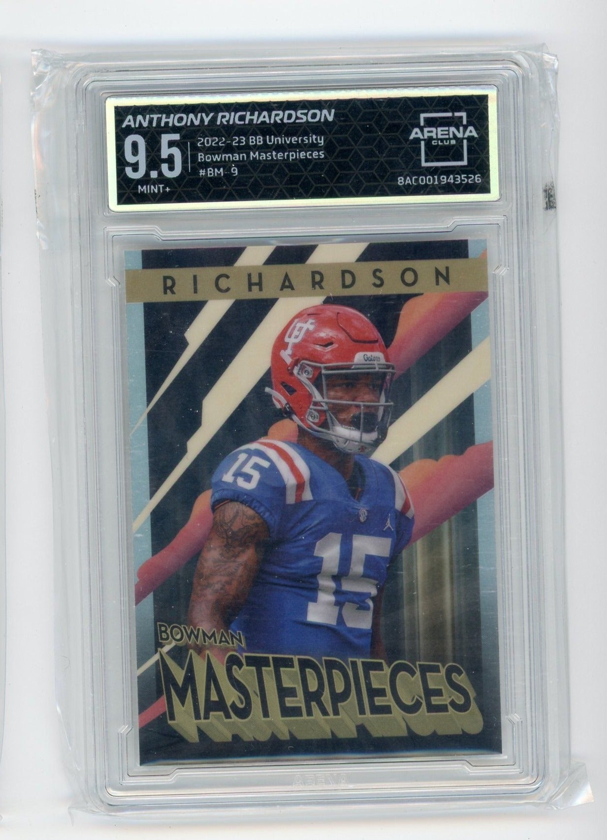 Anthony Richardson 2022-23 Bowman's Best University Bowman Masterpieces ARENA 9.5