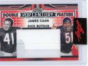 James Caan Dick Butkus 2023 Leaf Pop Century Double Feature #'d 1/1 Unsigned Pre-Production Proof
