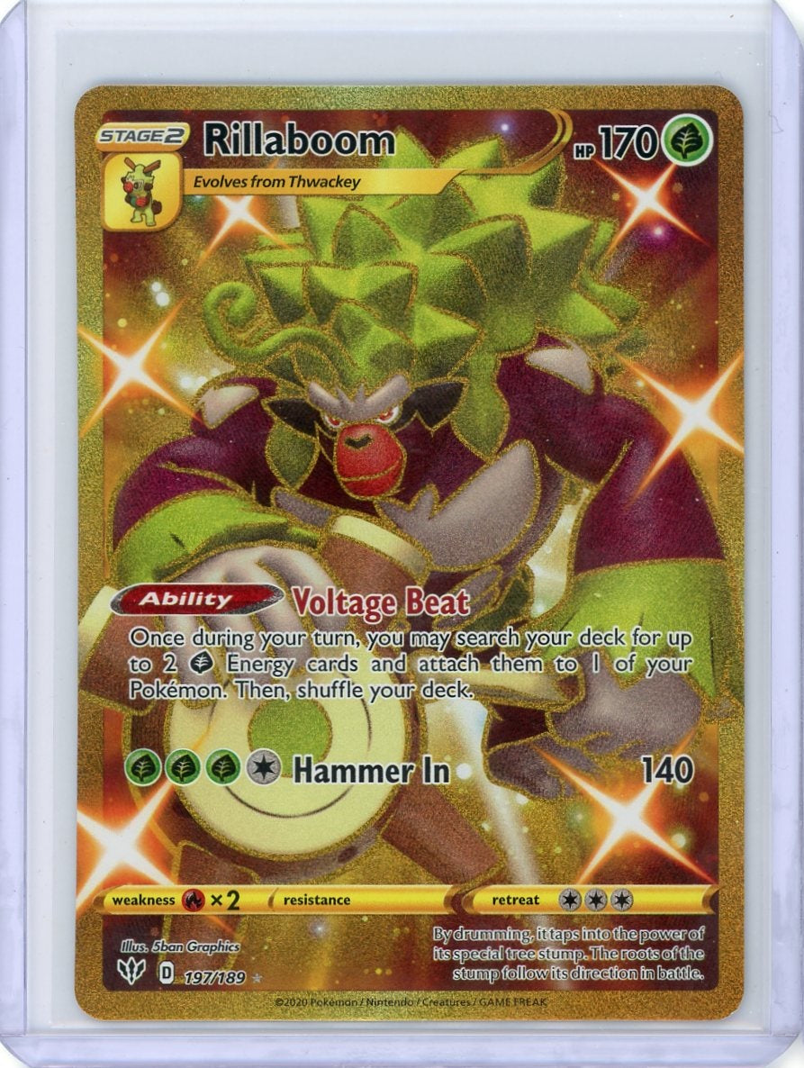 Rillaboom 2020 Pokemon Darkness Ablaze #197/189