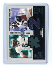 Donovan McNabb / Marshall Faulk 2003 Fleer NFL Hot Prospects Sweet Selections Dual Jersey Relic #'d 037/325