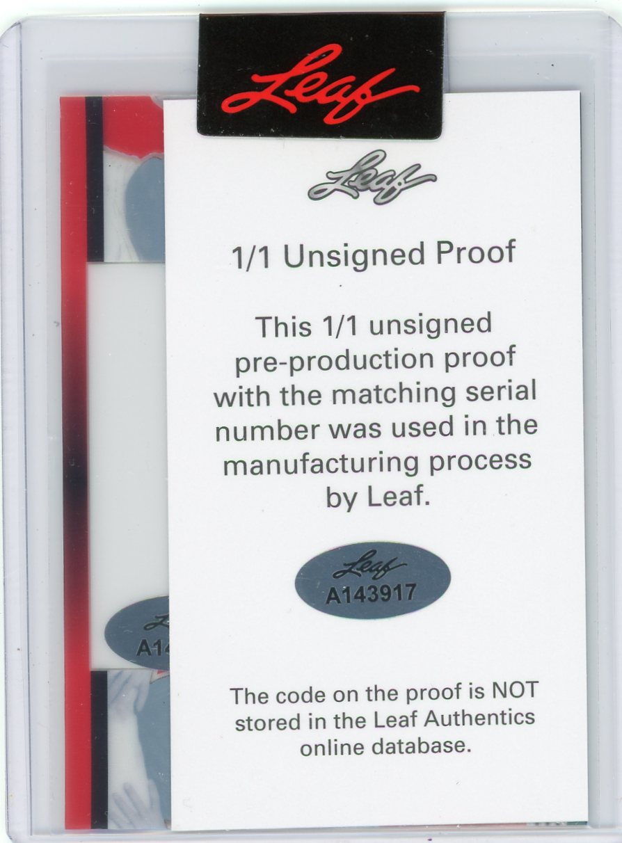 James Caan Dick Butkus 2023 Leaf Pop Century Double Feature #'d 1/1 Unsigned Pre-Production Proof