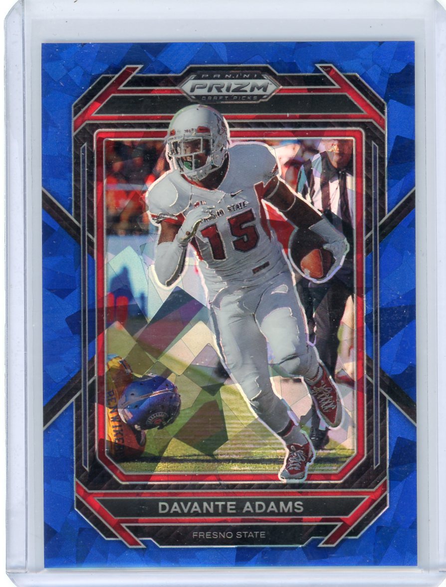 DaVante Adams 2023 Panini Prizm Draft blue ice prizm #'d 35/99