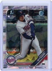 Spencer Steer 2019 1st Bowman Draft Chrome atomic