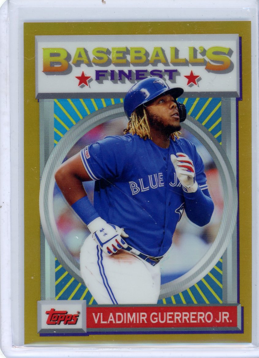 Vladimir Guerrero Jr. 2020 Topps Finest Flashbacks gold refractor #'d 18/50