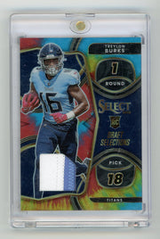 Treylon Burks 2022 Panini Select Rookie Tye-Dye Patch 17/25 #DS-12