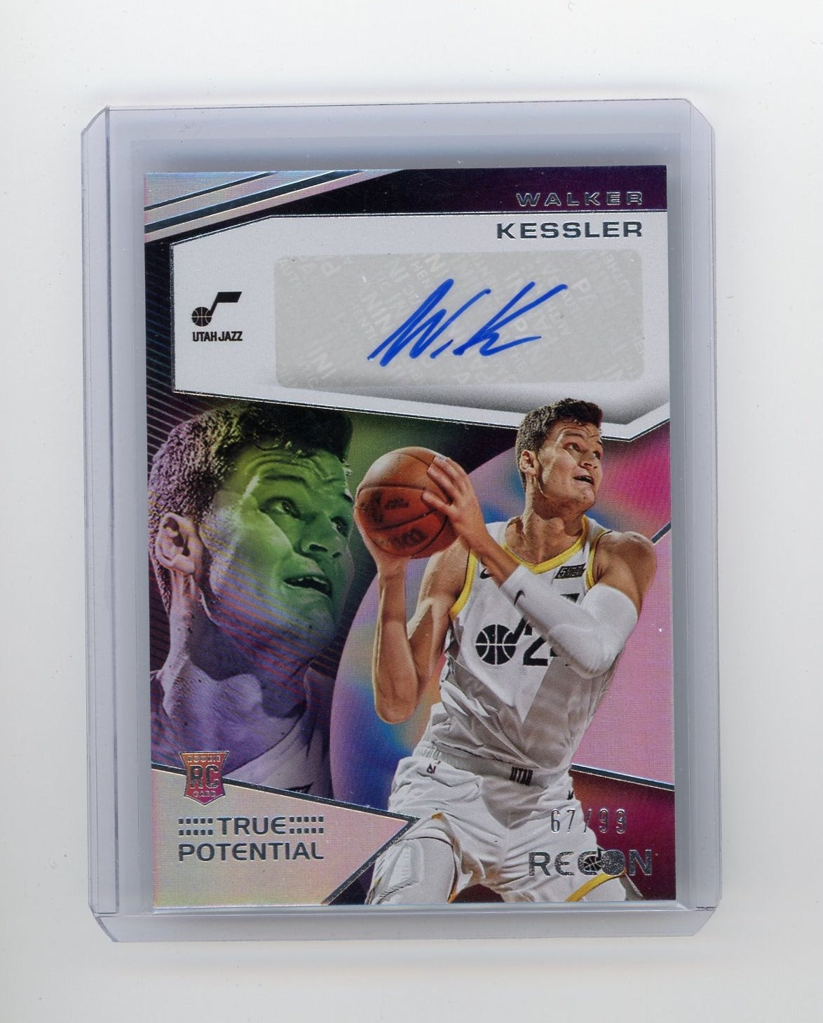 Walker Kessler 2022-23 Panini Recon True Potential autograph rookie card #'d 67/99