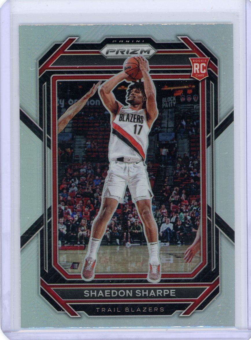 Shaedon Sharpe 2022-23 Panini Prizm silver prizm rookie card