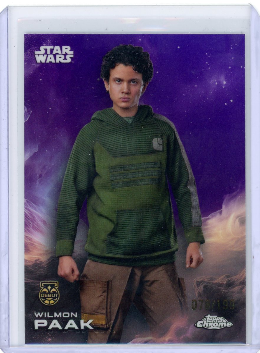 Wilmon Paak 'Andor' 2025 Star Wars Chrome Purple Refractor #'d 078/199