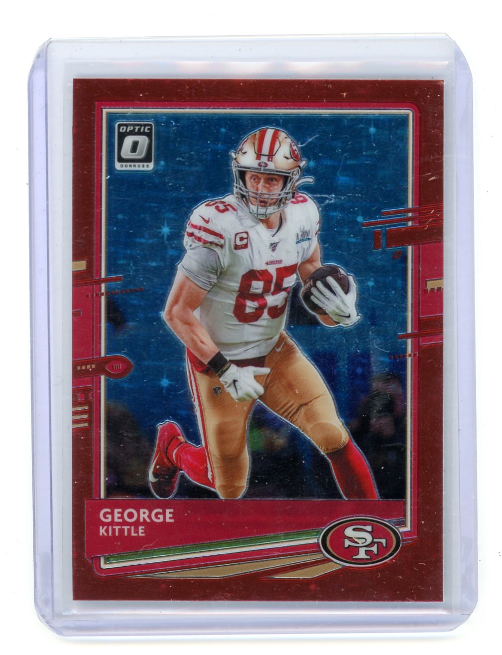 George Kittle 2020 Donruss Optic Red Stars #87