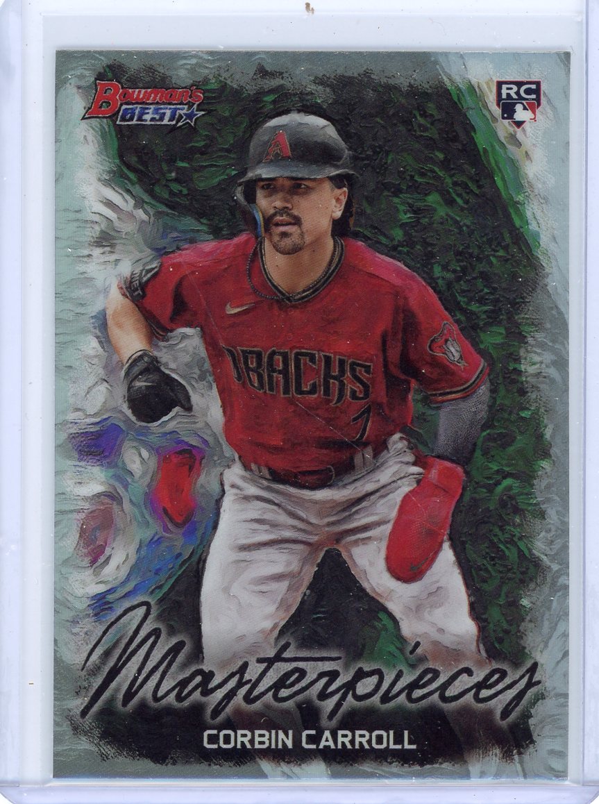 Corbin Carroll 2023 Bowman's Best Masterpieces rookie card