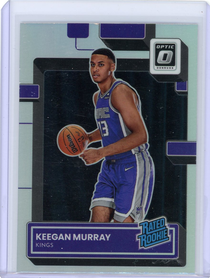 Keegan Murray 2022-23 Panini Donruss Optic silver prizm rookie card