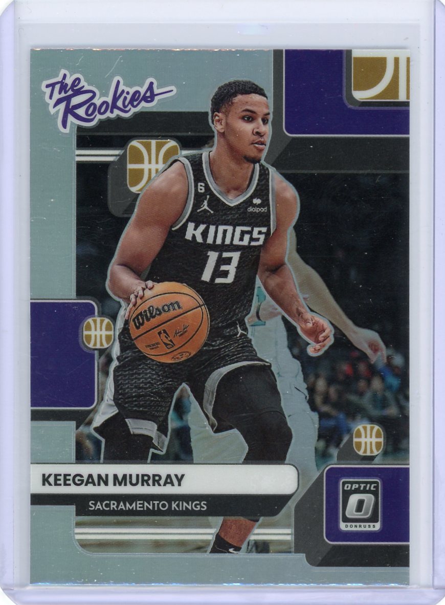 Keegan Murray 2022-23 Panini Donruss Optic The Rookies silver prizm rookie card
