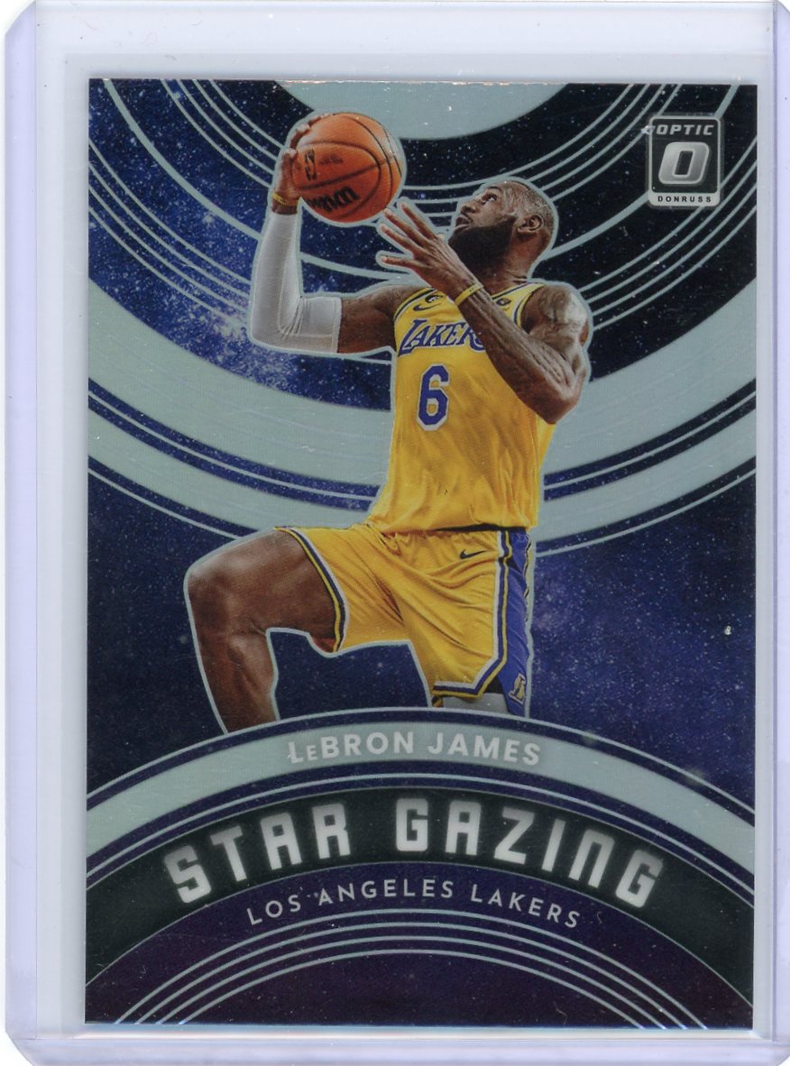 LeBron James 2022-23 Panini Donruss Optic Star Gazing silver prizm