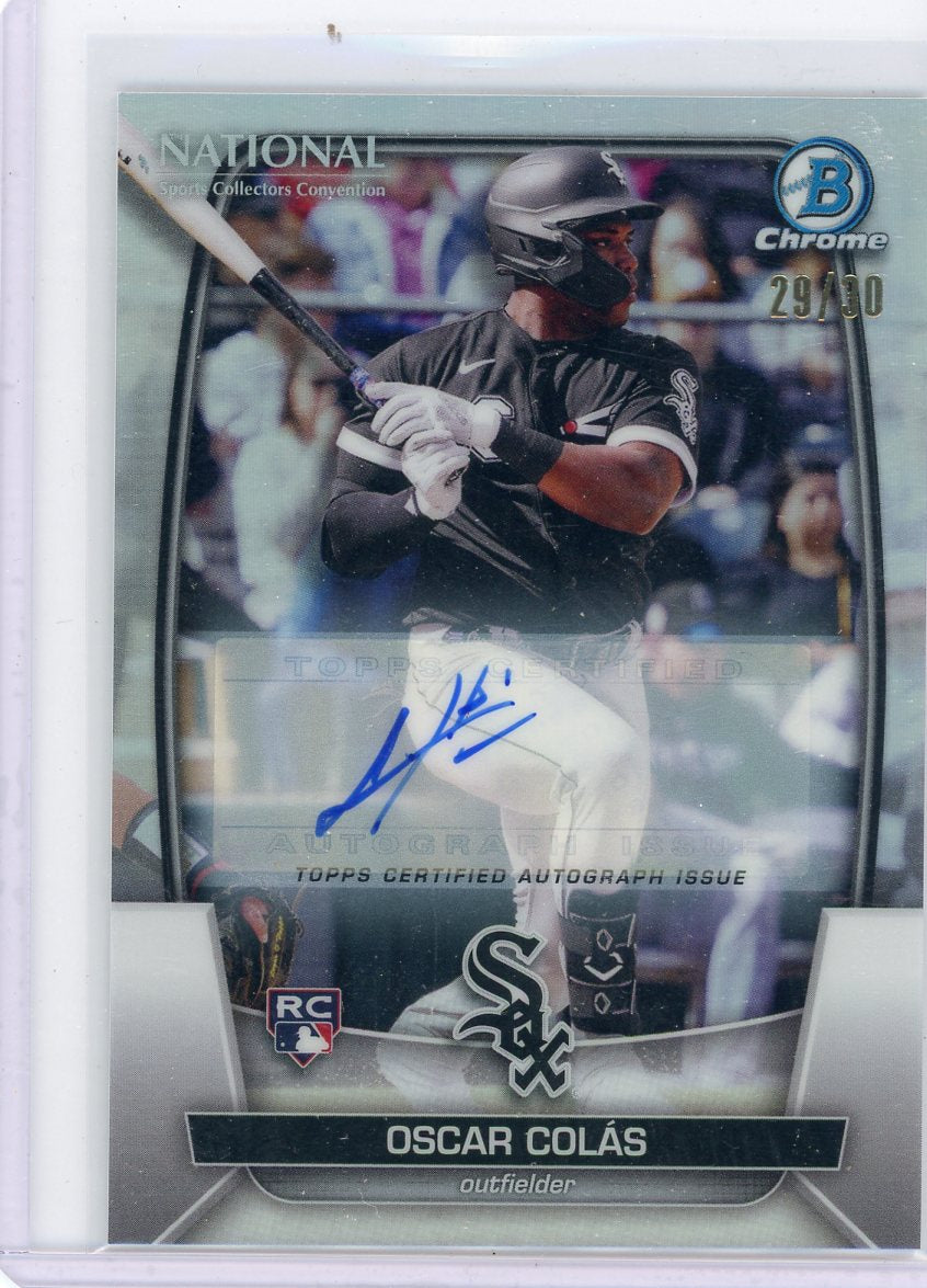Oscar Colas 2023 Bowman Chrome National Convention Autograph 29/30 RC