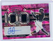 Termarr Johnson 2022 Leaf Top 100 pink ice autograph #'d 2/3