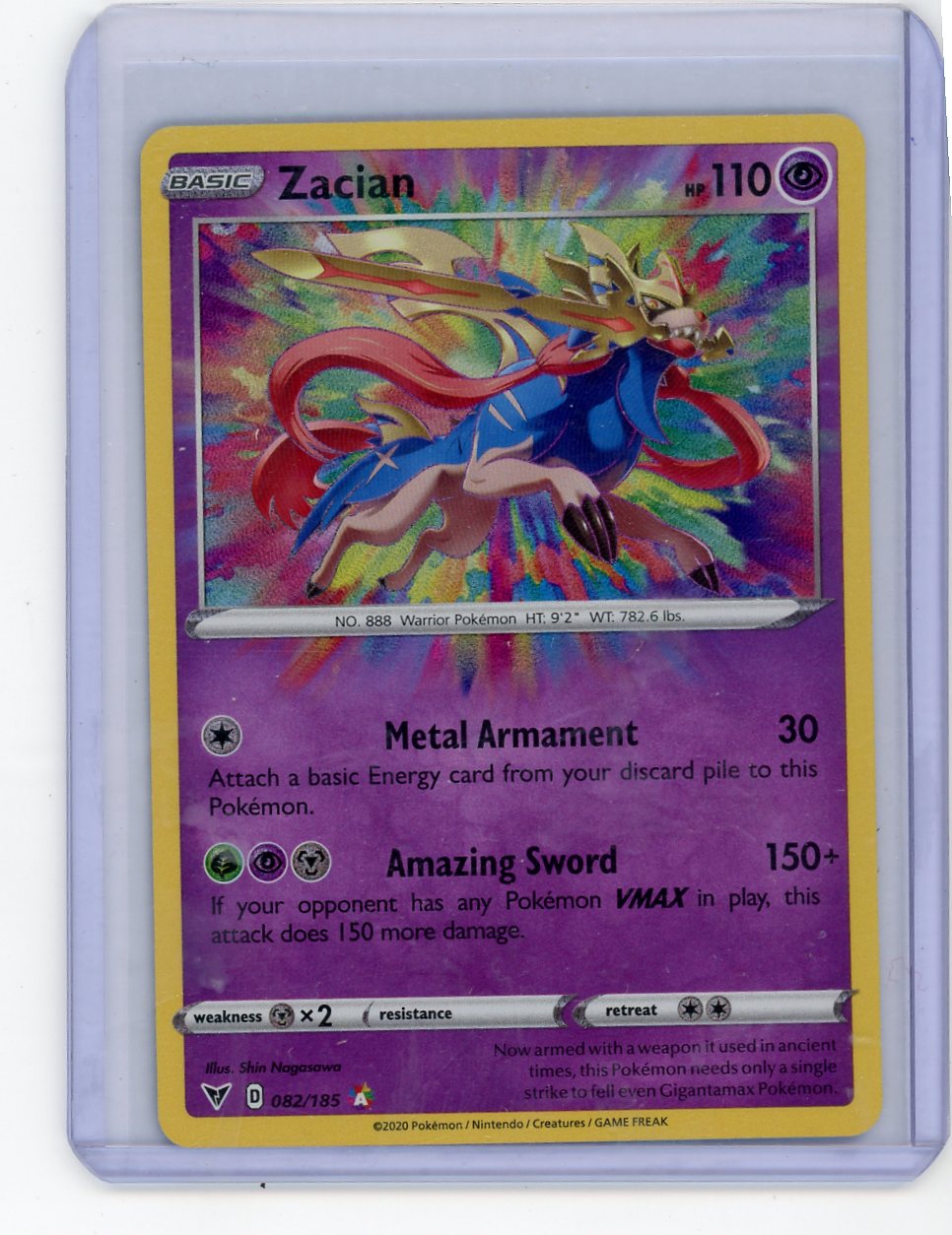 Zacian Pokémon Vivid Voltage Amazing Rare #082/185
