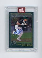 Miguel Tejada 2023 Topps Archives Signature 2001 Topps Chrome autograph #'d 1/1
