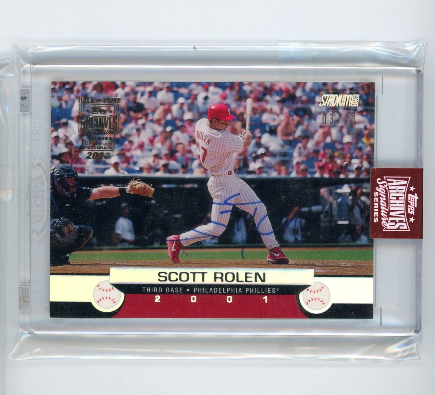 Scott Rolen 2023 Topps Archives Signature 2000 Topps Stadium Club auto –  Piece Of The Game