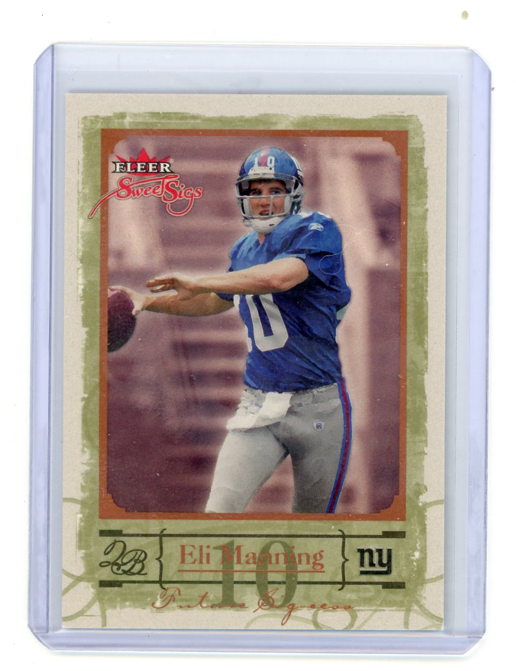 Eli Manning 2004 Fleer Sweet Sigs Rookie Card #'d 497/999