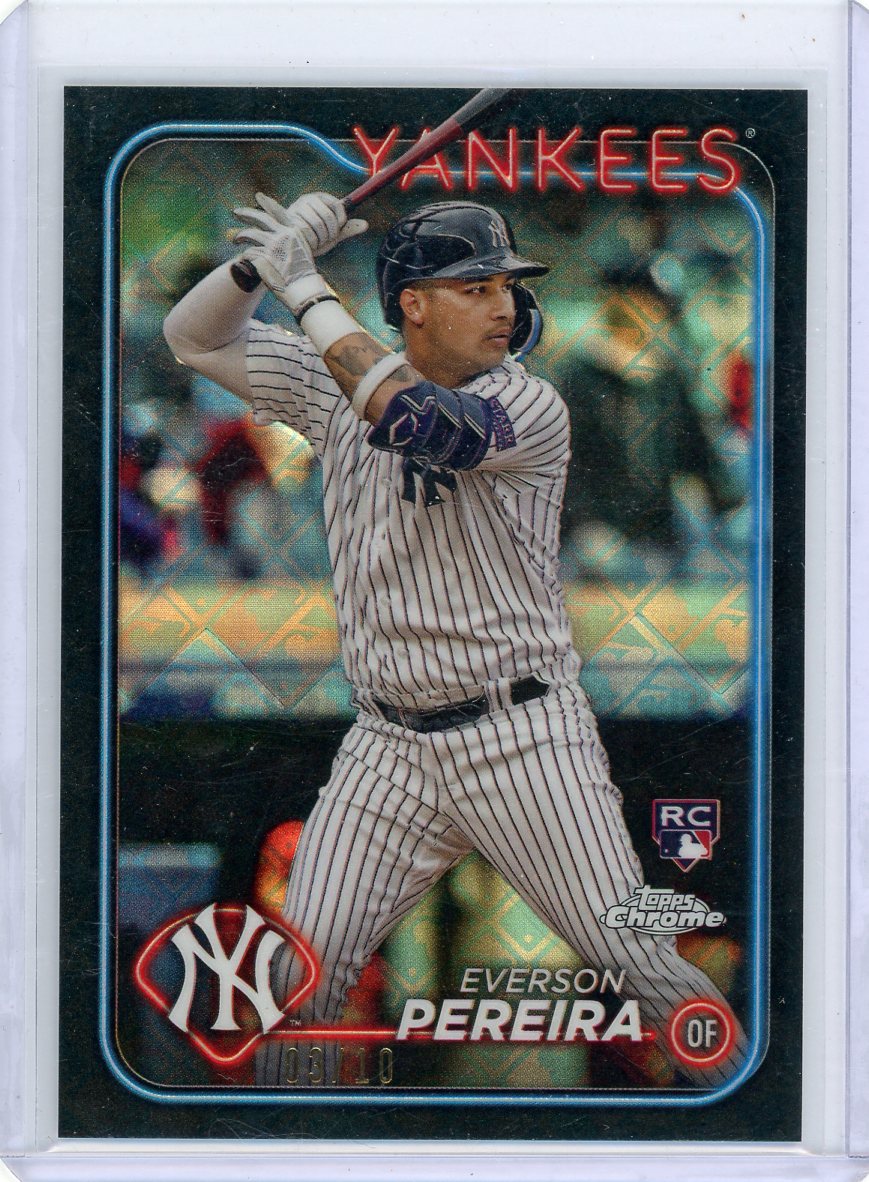 Everson Pereira 2024 Topps Chrome Logofractor Black Refractor #'d 03/10