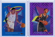 Victor Wembanyama 2024-25 Topps Finest Blue /99 + Purple X-fractor /150 2-card lot