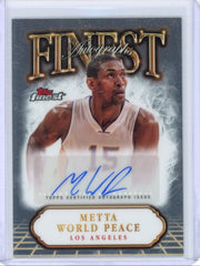 Metta World Peace 2024-25 Topps Finest autograph