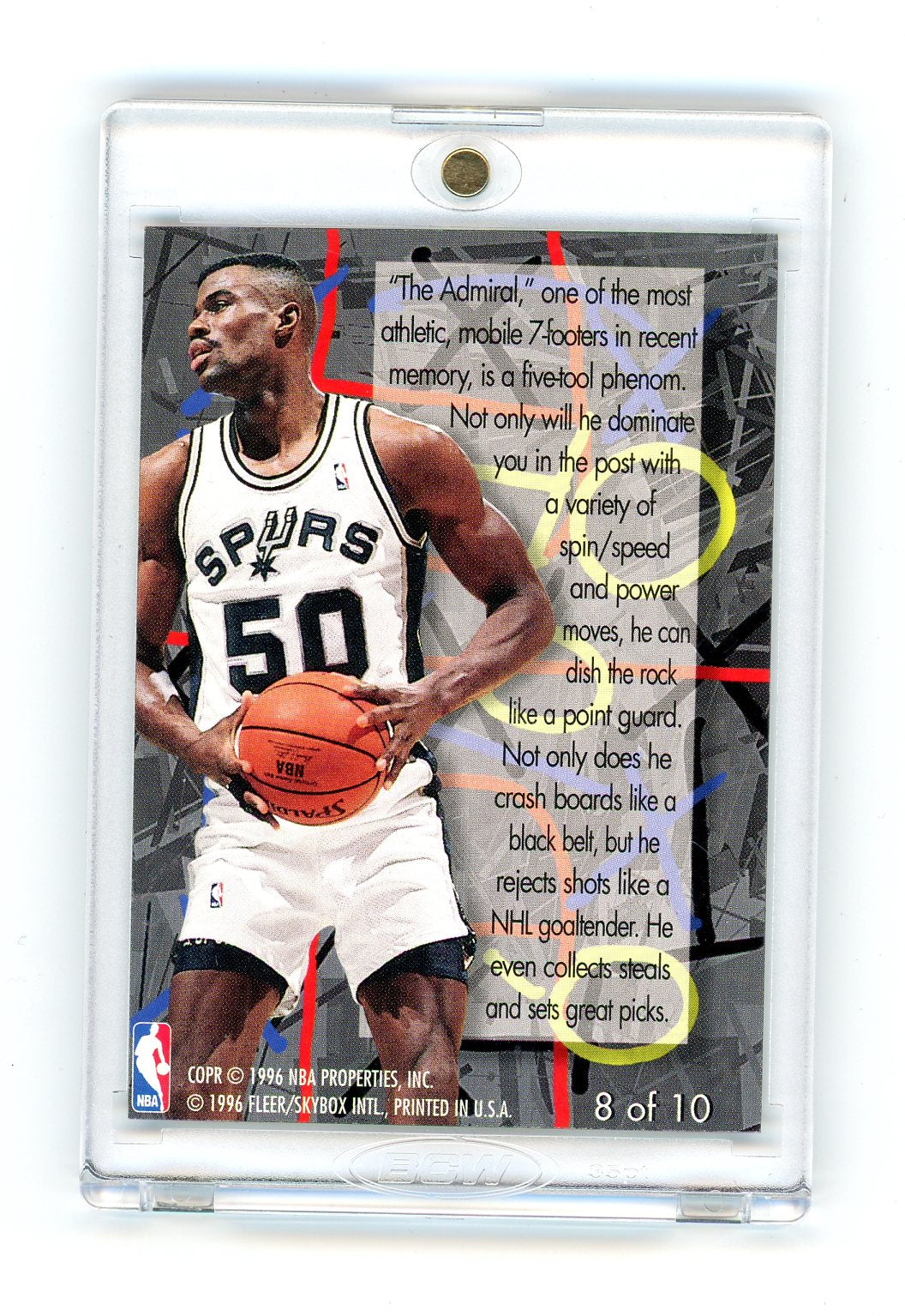 David Robinson 1995-96 Flair Play Makers