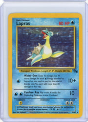 Lapras 1999 Pokemon Fossil holo #10/62 HP