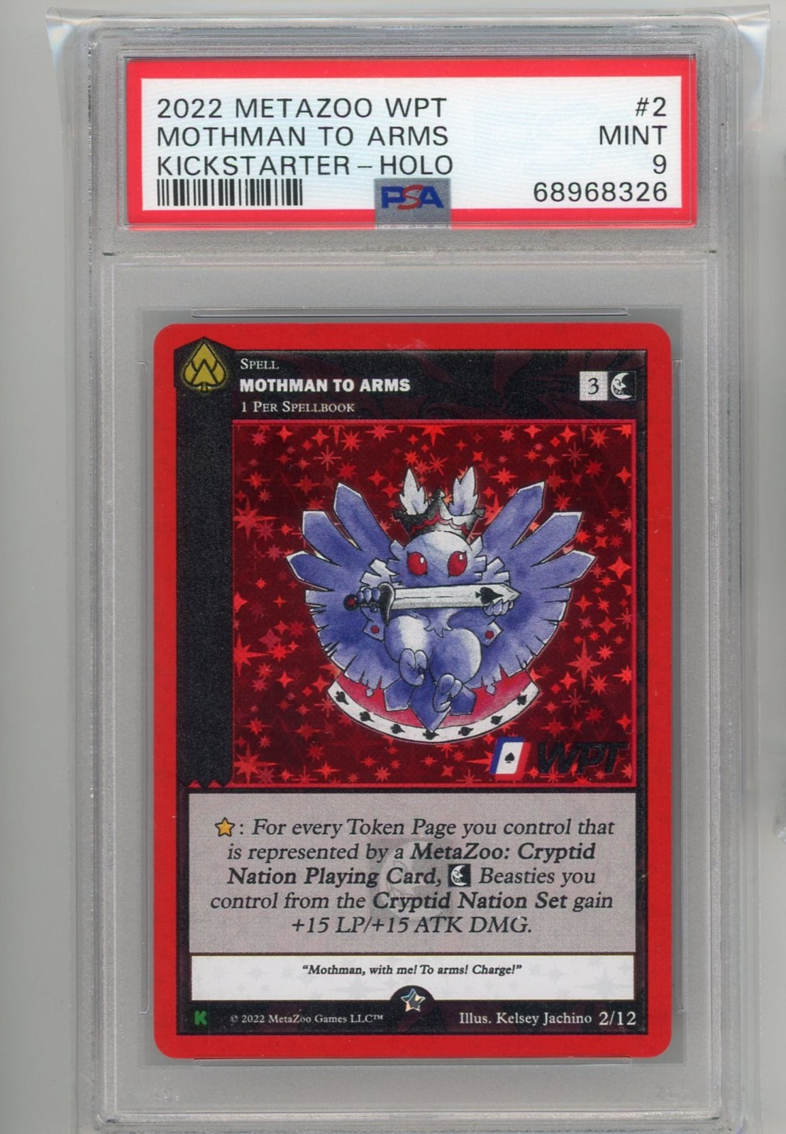 Metazoo powerup red PSA 9 moth good