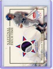 Todd Helton 2002 Fleer Platinum National Patch Time relic #'d 3/110