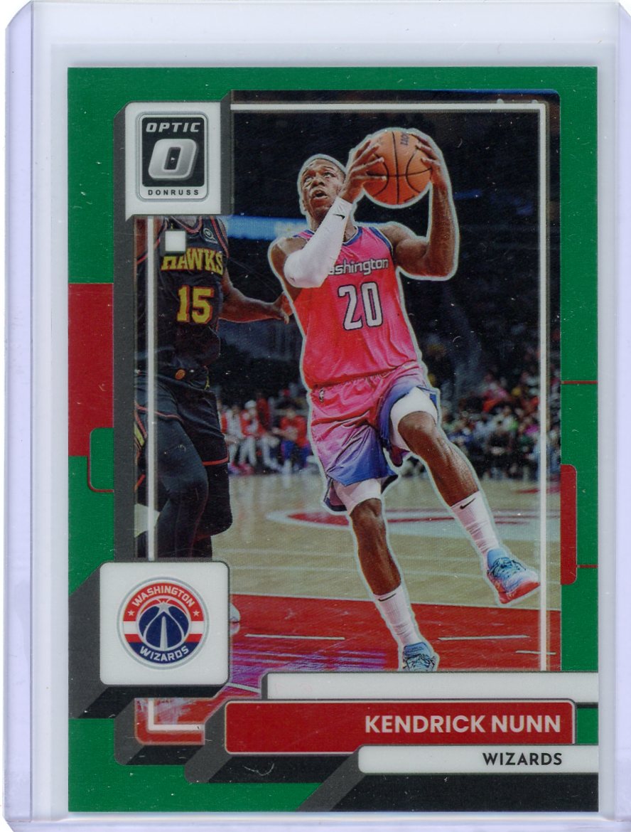 Kendrick Nunn 2022-23 Panini Donruss Optic green prizm #'d 1/5