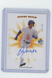 Oswald Peraza 2023 Upper Deck Goodwin Champions SP Authentic autograph rookie card #'d 153/299