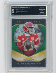 Patrick Mahomes 2020 Panini Prizm Brilliance green prizm ARENA 9