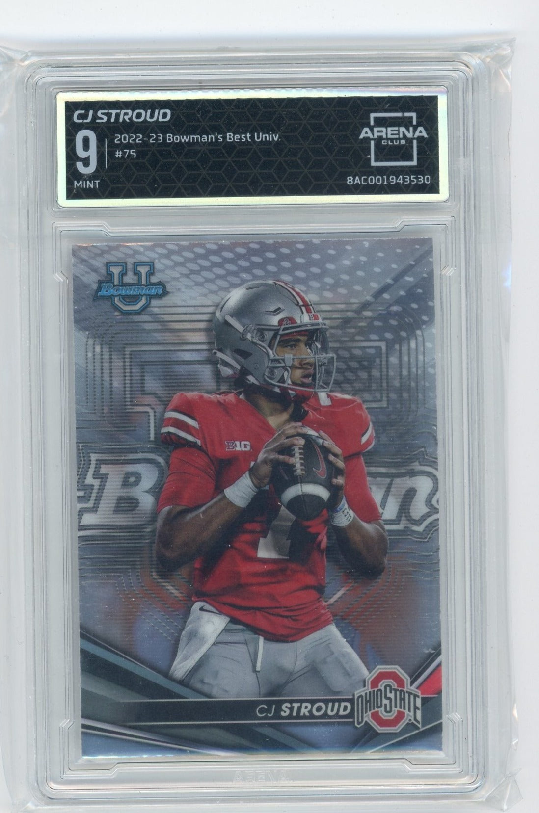 CJ Stroud 2022-23 Bowman's Best University #75 ARENA 9