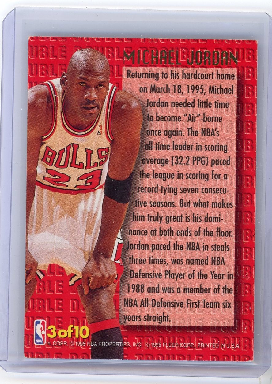 Michael Jordan 1995 Fleer Double Trouble
